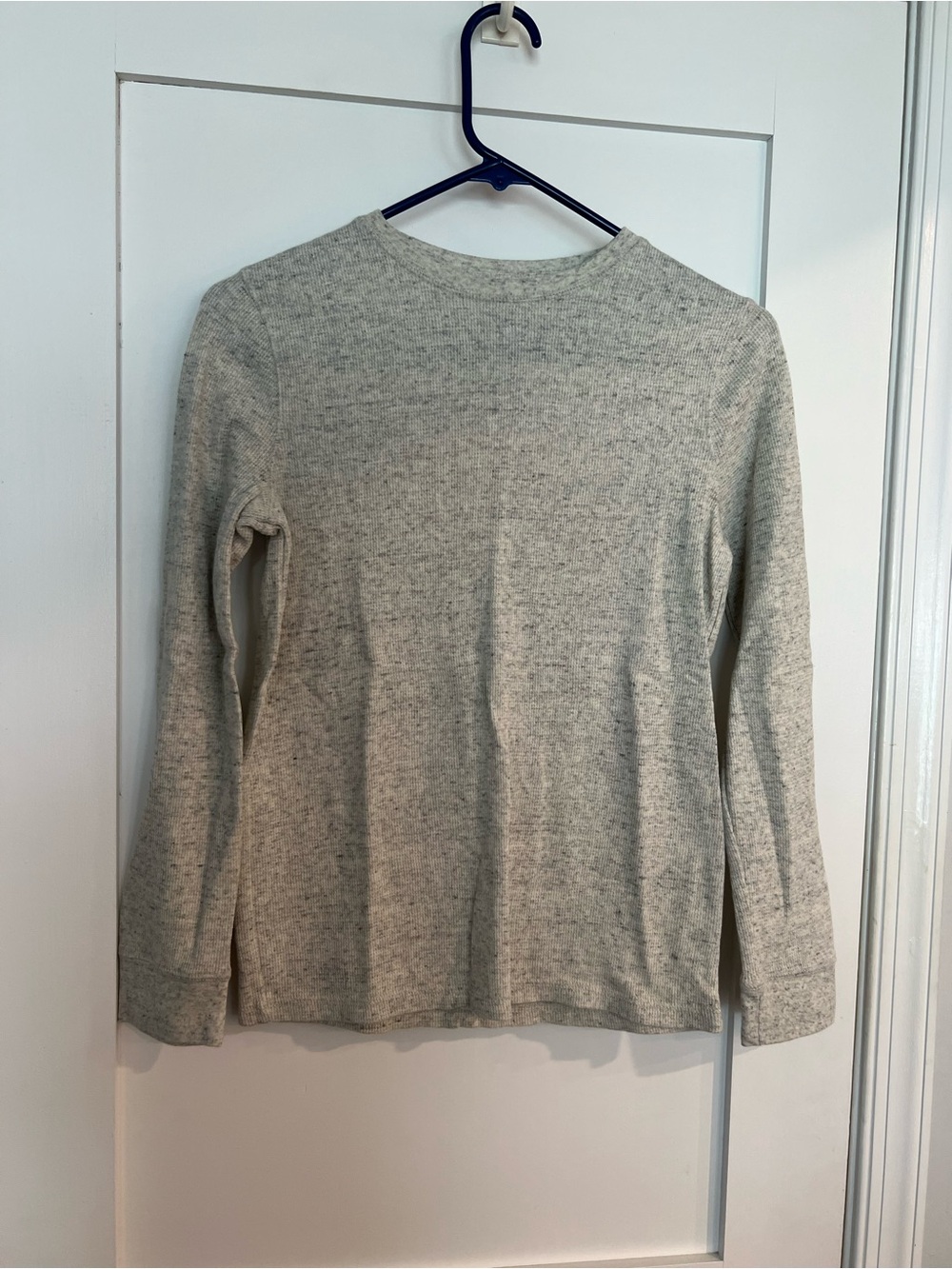 urban pipeline Heather Light Gray Long Sleeve Crewneck Top